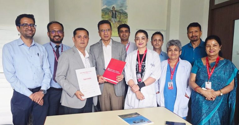 Gangalal Signs MoU with Everest Bank for Child Heart Care
